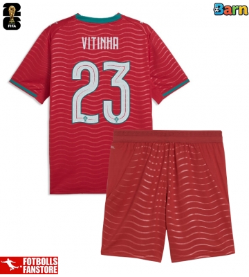 Portugal Vitinha #23 Hemmatröja Barn VM 2026 Kortärmad (+ Korta byxor)